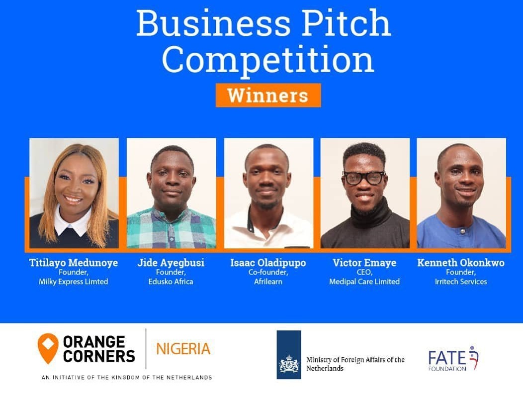 Five Nigerian start-ups win €120,000 from Orange Corners