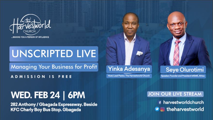 Unscripted Live at THC Hosts Seye Olurotimi of MSME Africa