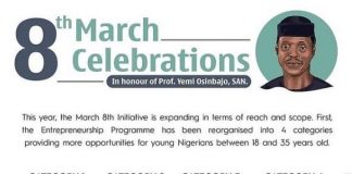 2021 March 8th Entrepreneurship Programme : N100,000 – N1,000,000 in Grants for MSMEs in honour of the birthday of Prof. Yemi Osinbajo