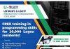 LSETF/ Ustacky/ Free Programming Training for 20,000 Lagos Residents