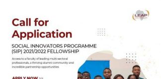LEAP Africa Social Innovators Programme (SIP) 2021/22 Fellowship