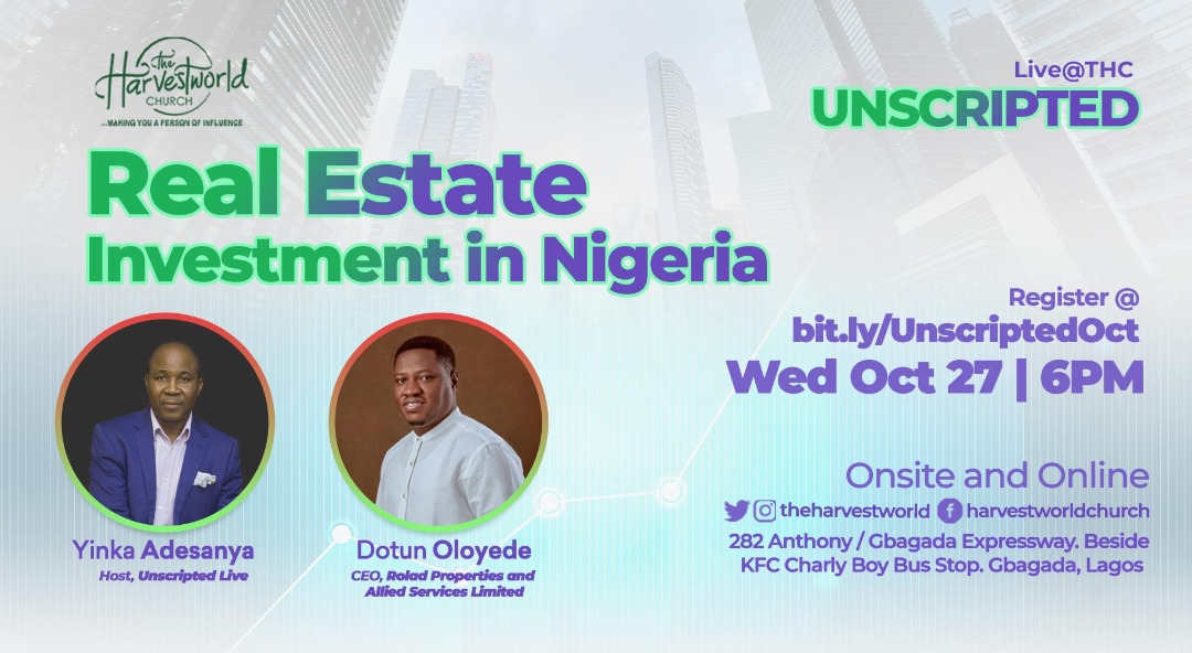 Real Estate: Key to Wealth Creation in Nigeria in Nigeria at THC Unscripted Live