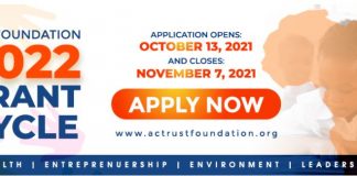 ACT Foundation 2022 Grant Cycle