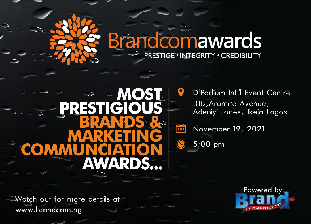 Brandcom Awards 2021 Holds Friday Nov 19