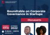 REGISTER NOW: Roundtable on Corporate Governance in Startups