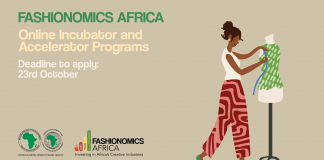 Call for Applications: Fashionomics Africa Online Incubator & Accelerator Programs (win a grant of USD $20,000)