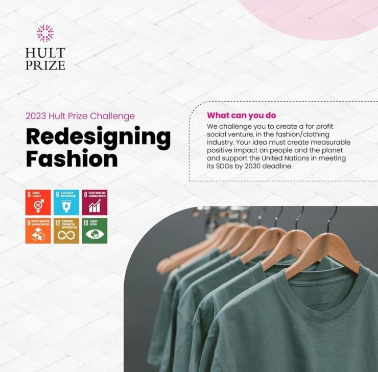 Call for Applications: Redesigning Fashion - 2023 Hult Prize Challenge ($1Million Seed Funding)
