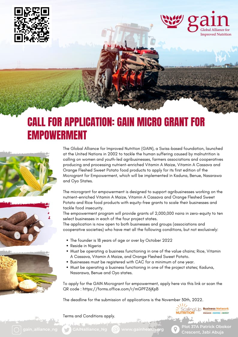 Agricultural Grant in Nigeria