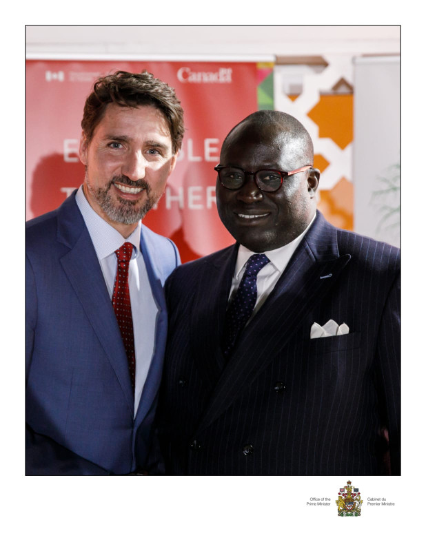 PM Trudeau with CACB Chair of the Board; Source: Office of the Prime Minister of Canada (Source: The Canada-Africa Chamber of Business