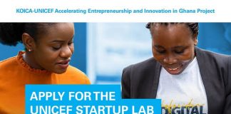 UNICEF StartUp Lab: Accelerator Programme 2022 for Ghanaian Entrepreneurs