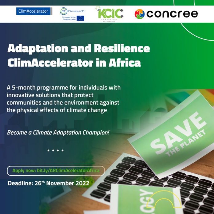 Call for Applications: EIT Climate-KIC Adaptation and Resilience ClimAccelerator in Africa