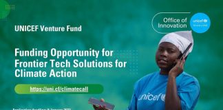 Call for Applications: UNICEF Innovation Fund for Frontier Technologies on Climate Action (up to US$100K Equity-free Funding)
