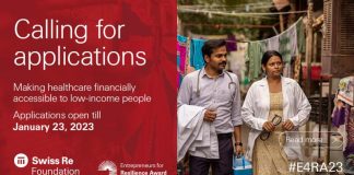 Call for Applications: Swiss Re Foundation's Entrepreneurs for Resilience Award (USD700,000 funding)