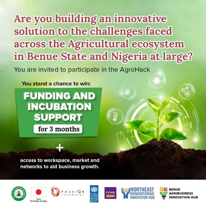 Call for Applications: UNDP, FCMB AgroHack Challenge for Agritech Startups & Entrepreneurs (receive $USD30,000 equity-free funding, incubation support and other benefits)