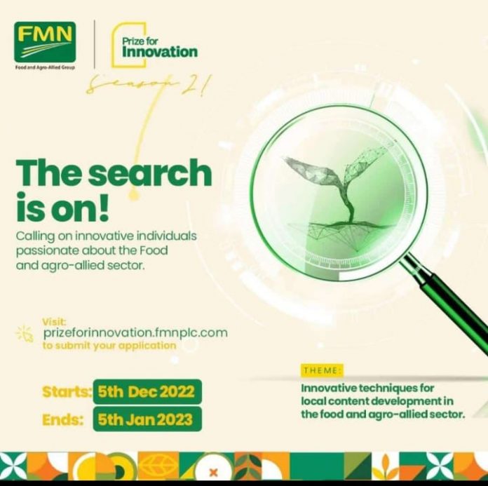 Call for Applications: Flour Mills Nigeria Prize for Innovation Competition for Nigerian MSMEs, Undergraduates & Postgraduates (win N5m grand prize)
