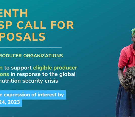 Call for Proposals: Global Alliance for Food Security Producer Organizations-led Projects (up to US$ 3 million per project)