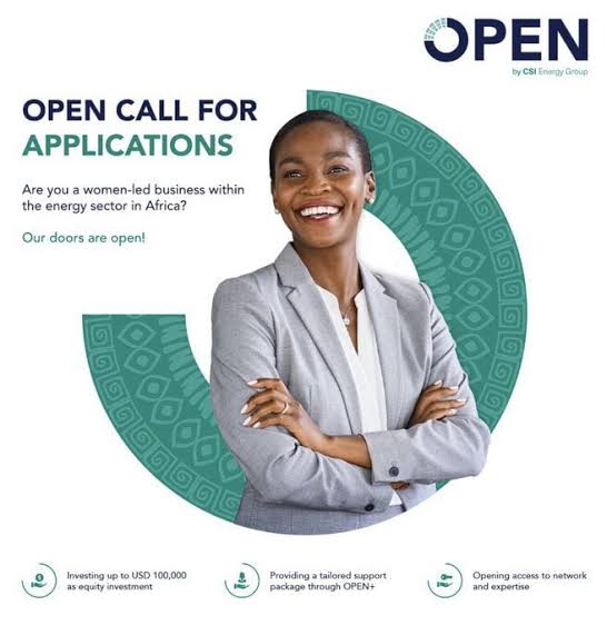 Call for Applications: CSI Energy OPEN Funding Programme for African Female Entrepreneurs in the Energy Sector