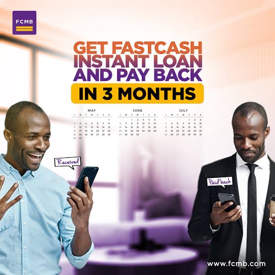 How to apply for FCMB FastCash N200,000 Loan in Two Minutes without Collateral