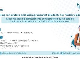 Calls for Applications: The FATE Scholar Programme (FSP)