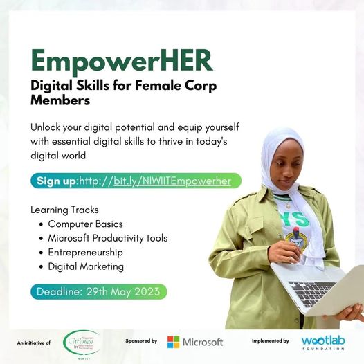 Call for Applications: EMPOWERHer NIWIIT Digital Skills for NYSC Women