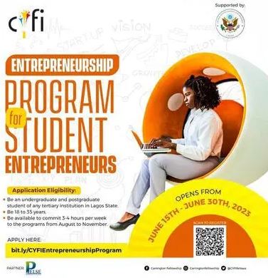 Call for Applications: CYFI Entrepreneurship Program for Student Entrepreneurs