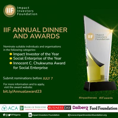 Call for Entries : IIF Annual Awards to Celebrate Social Impact Heroes
