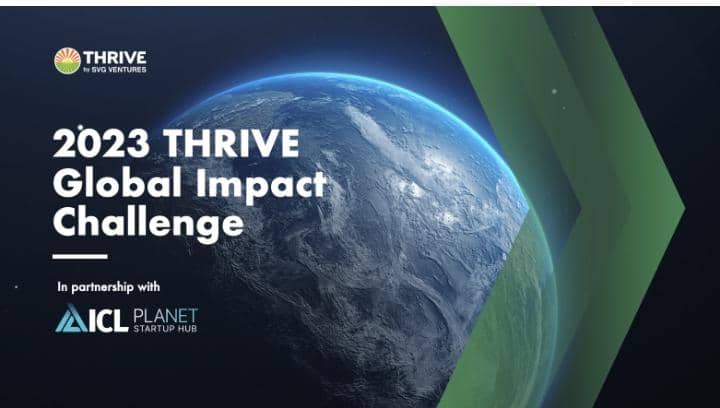 Call For Applications: THRIVE Global Impact Challenge 2023(up to $1 Million USD)