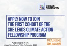 Call for Applications: She Leads Climate Action Fellowship