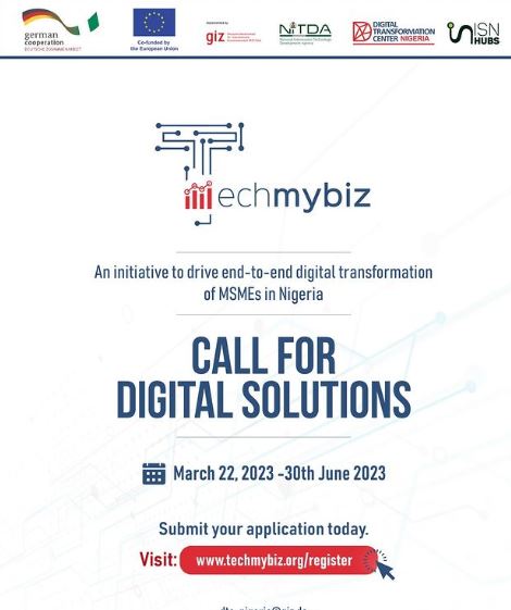 Call for Digital Solutions: GIZ/DTC Nigeria Techmybiz Pitch-a-thon