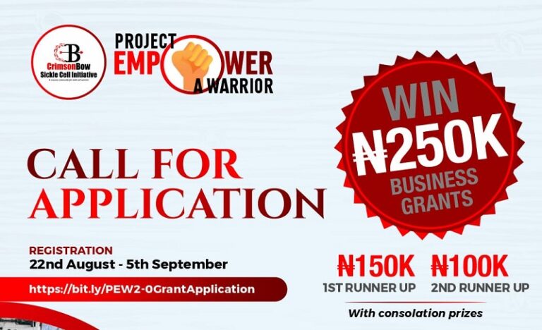 Call For Applications: Project Empower a Warrior Grant (Up to N500,000 grant)