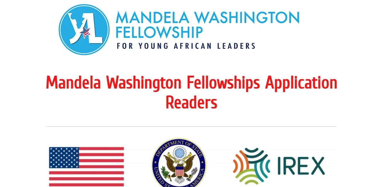 Call For Applications: Mandela Washington Fellowship For Young African Leaders