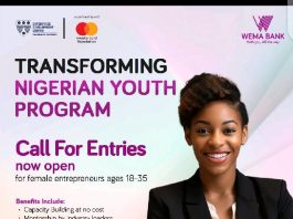 Call For Applications: Transforming Nigerian Youth Program