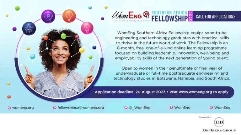 Call For Applications: WomEng Southern Africa Fellowship 2023