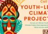 Call For Applications: Africa Climate Week 2023 Youth-Led Climate Projects