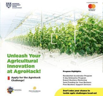 Call For Applications: AgroHack Challenge 2023 (up to 1million Naira)