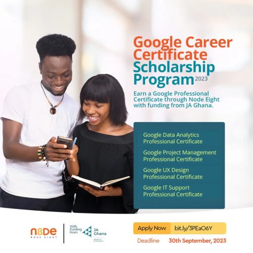Call For Applications: Google Career Certificate Scholarship Program 2023 (Ghana)