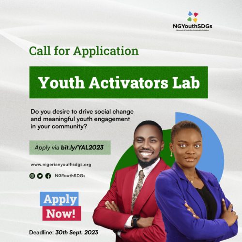 Call For Applications: Nigerian Youth SDGs Activators Lab