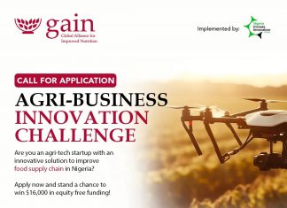 Call For Applications: AGRI-Business Innovation Challenge For Nigerians ($16,000 Equity-Free Grant)