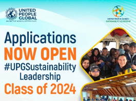 Call For Applications: United People Global (UPG) Sustainability Leadership Class of 2024
