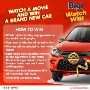 Bigi Brand's Annual "Watch & Win" Promo Returns with Grand Prizes