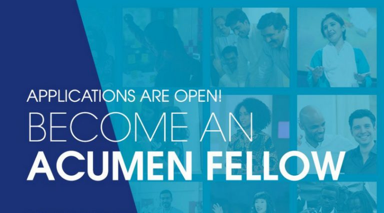 Call For Applications: Acumen West Africa Fellowship 2024