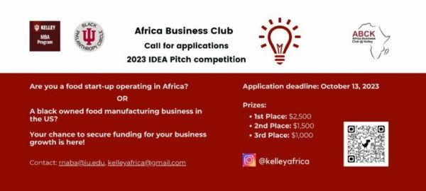 Call For Applications: Africa Business Club IDEA Pitch Competition 2023 (up to $5,000 in prizes)