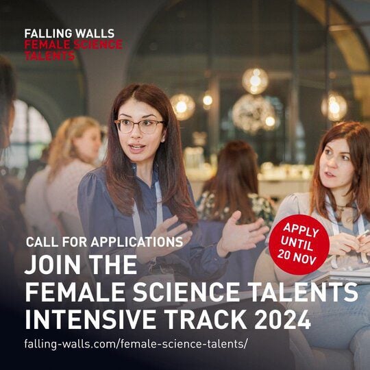 Call For Applications: Falling Walls Female Science Talents Intensive Track 2024
