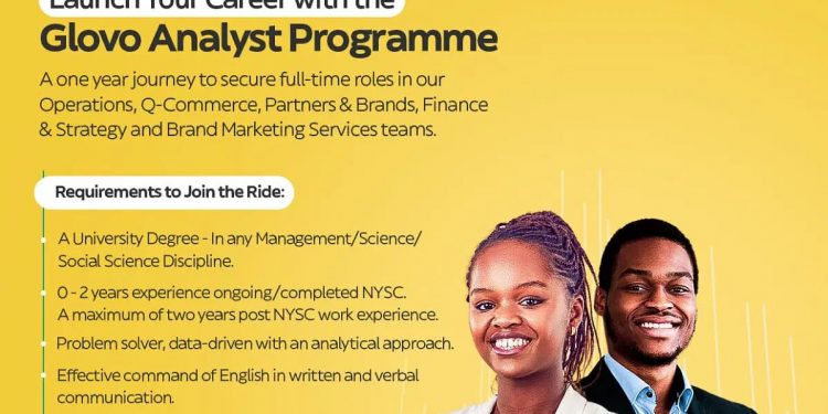 Call for applications: Glovo Analyst Program - Nigeria