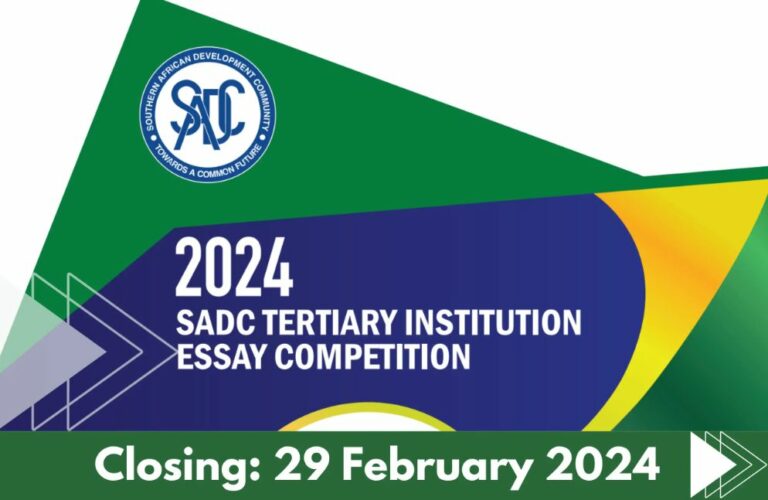 Call For Entries: SADC Tertiary Institution Essay Competition 2024 (Win $2,000)