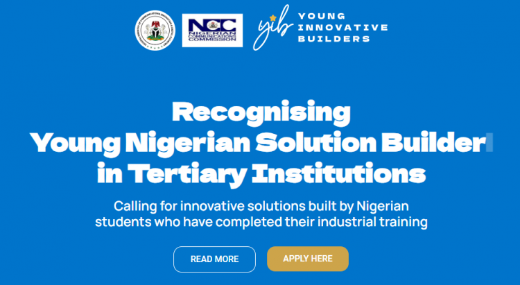Call For Applications: Young Innovative Builders YIB Program 2023/2024 For Nigerians (top 48 projects in each state and the FCT receive laptops while the next best 40 receive tablets)