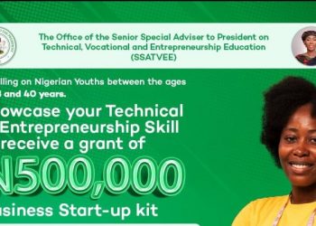 Call For Applications: Federal Government Technical Entrepreneurship Skill Grant For Nigerians ( Receive a grant of N500,000 business start-up kit)
