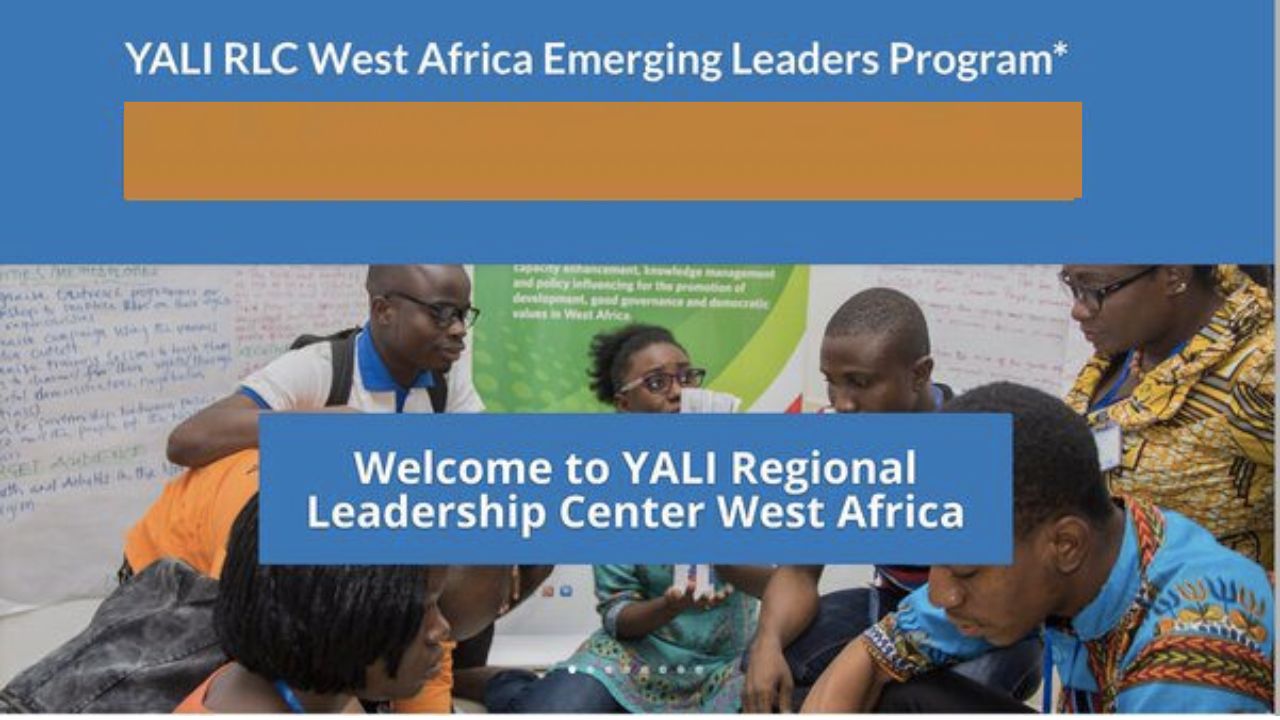 Call For Applications: FELLOWSHIPS YALI RLC West Africa Emerging Leaders Program Cohort 47