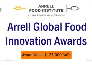 Call For Applications: Arrell Global Food Innovation Awards ( Up to $200,000 CAD)