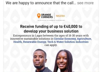 Call for Application: Orange Corners Nigeria Incubation Program 2024 for young Entrepreneurs (40,000 Euros in Funding)
